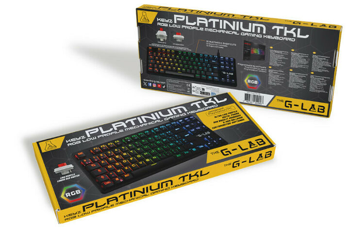 The G-Lab Keyz Platinium TKL- Noir (AZERTY) (image:2)