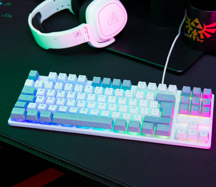 The G-Lab Keyz Caesium TKL - Blanc/Gris (AZERTY) (image:2)