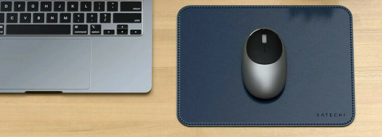 Satechi Vegan-Leather Premium Mouse Pad - Bleu (image:2)