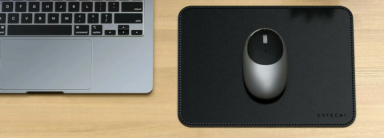 Satechi Vegan-Leather Premium Mouse Pad - Noir (image:2)