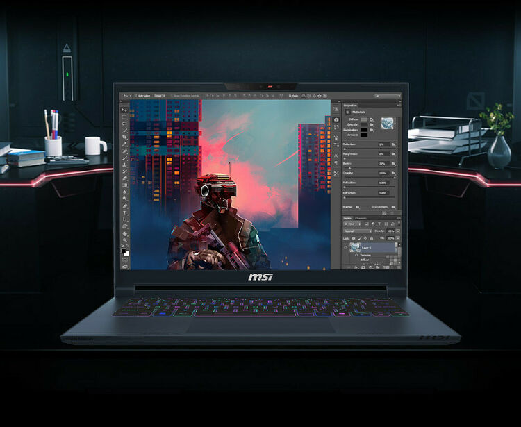 MSI Stealth 14 AI Studio (A1VEG-007FR) (image:2)