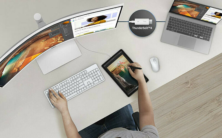 Samsung ViewFinity S6 S34C650TAU (dalle incurvÃ©e) (image:4)