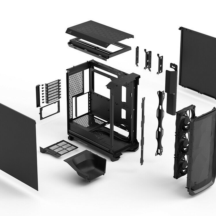 Fractal Design Meshify 3 Solid XL - Noir (image:2)