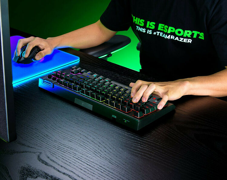 Razer Blackwidow V4 TKL Hyperspeed (Switch Razer Orange) (AZERTY) (image:2)