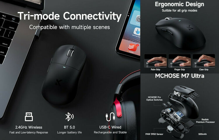 MCHOSE M7 Ultra (Noir) (image:3)