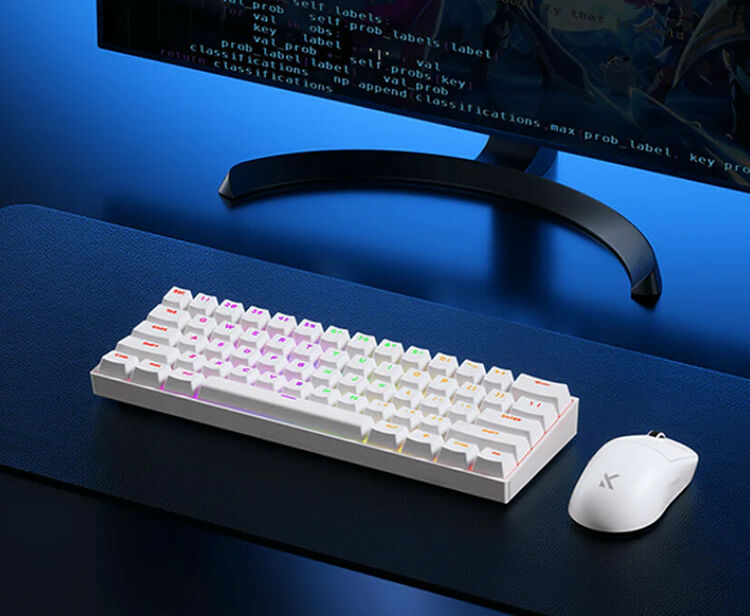 MCHOSE Ace 60 Pro - Uranus Magnetic Switch Standard - Qwerty US (Blanc) (image:2)
