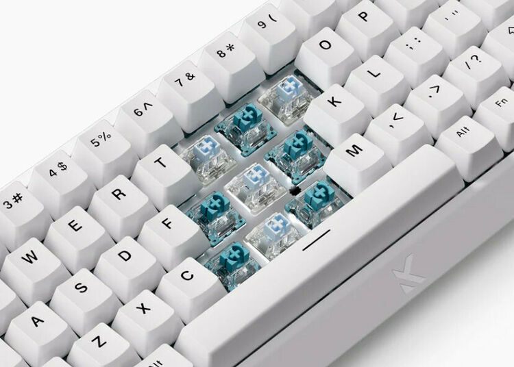 MCHOSE Ace 68 Ice Blue Magnetic Switch - Qwerty US (Blanc) (image:2)