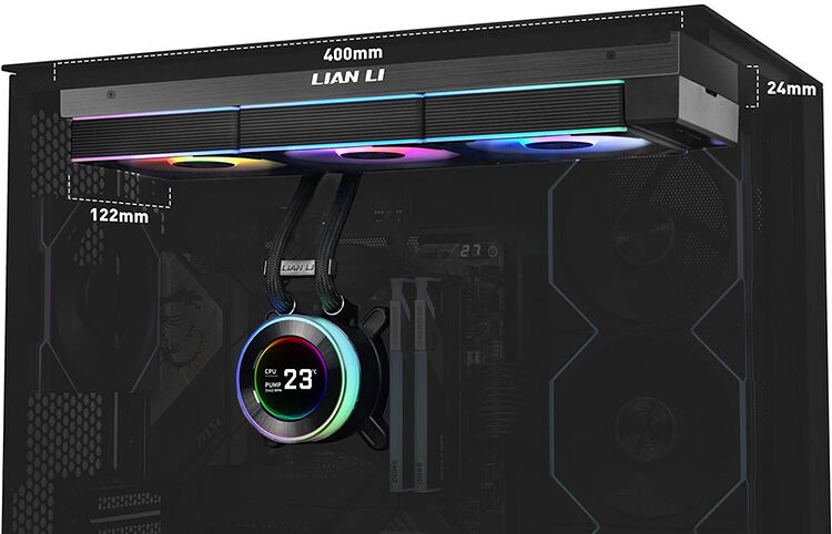 Lian Li Hydroshift II LCD-C 360R Noir - 360 mm (image:2)