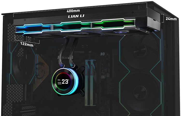 Lian Li Hydroshift II LCD-C 360TL Wireless Noir - 360 mm (image:2)