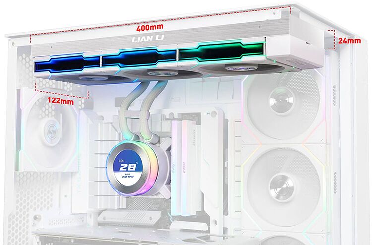 Lian Li Hydroshift II LCD-C 360TL Wireless Blanc - 360 mm (image:2)