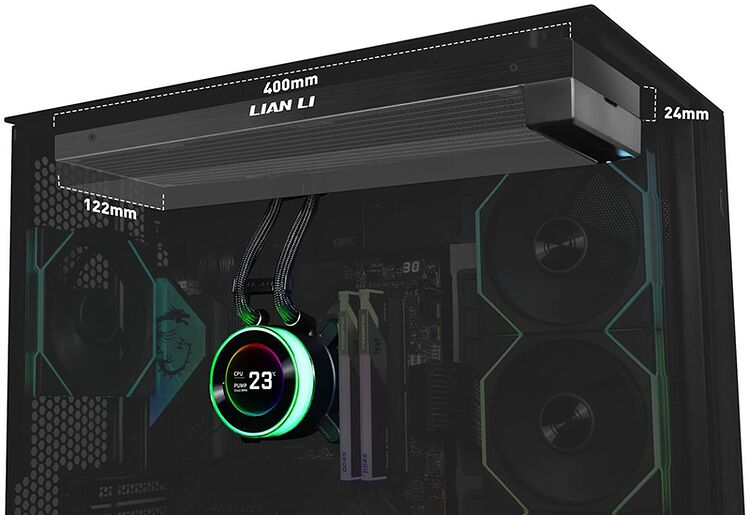 Lian Li Hydroshift II LCD-C 360 Noir - 360 mm (Fanless) (image:3)