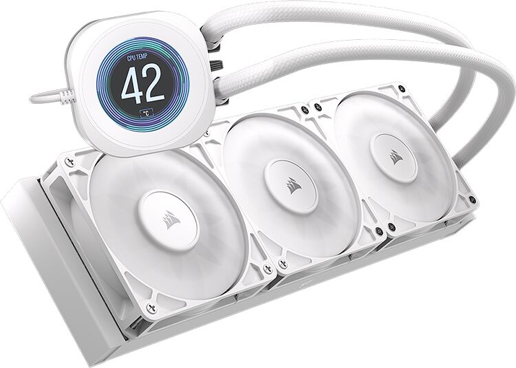 Corsair Nautilus RS LCD Blanc - 360 mm (image:2)
