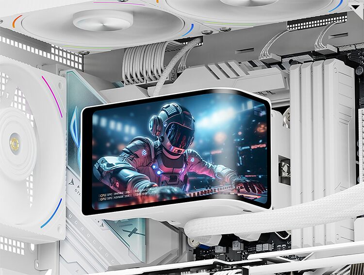 Thermalright Wonder Vision 360 Turbo ARGB - Blanc (image:2)
