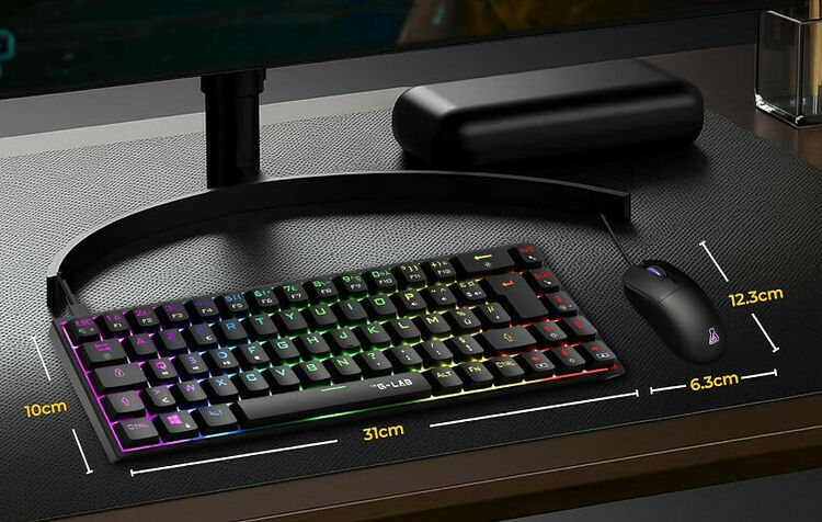 The G-Lab Combo Titanium - Noir (AZERTY) (image:2)