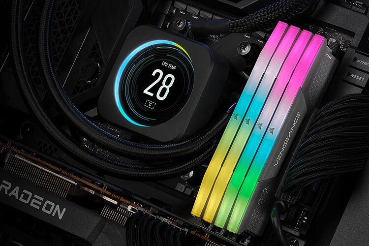 Corsair Vengeance RGB Blanc DDR5 - Gris (kit d'Ã©clairage) (image:3)