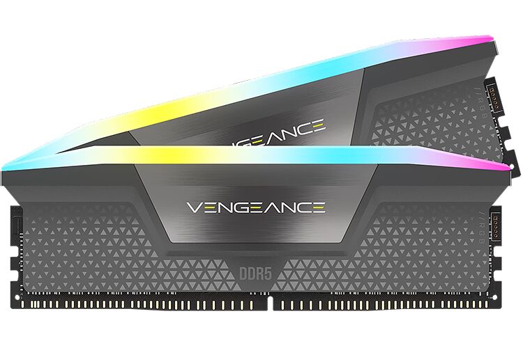 DDR5 Corsair Vengeance RGB Gris - 32 Go (2 x 16 Go) 6400 MHz - CAS 36 + Kit d poucesÃ©c (image:4)