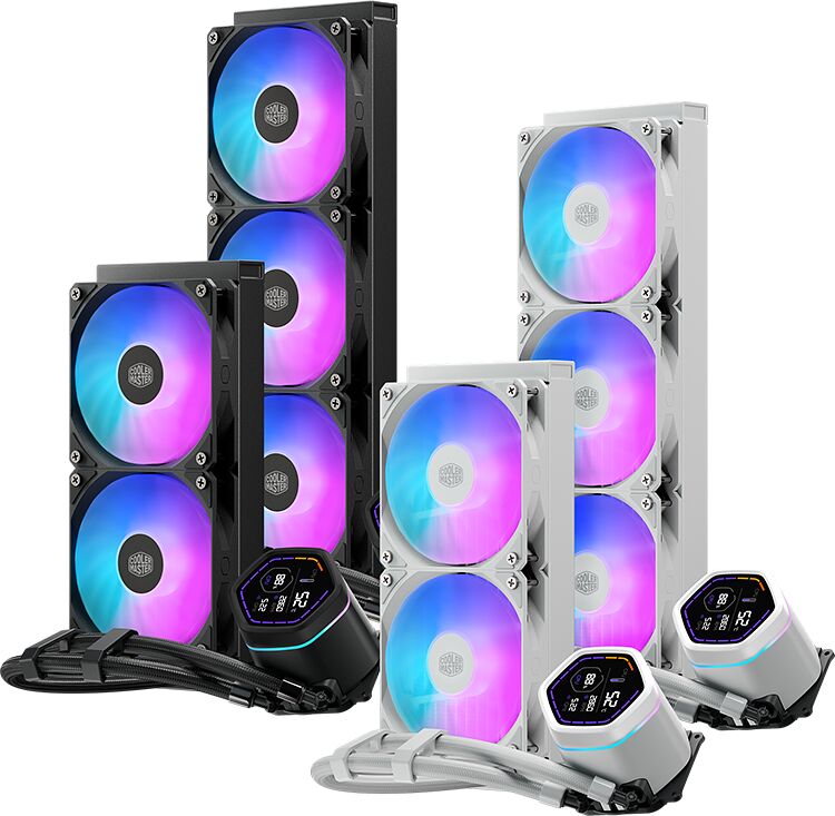 Cooler Master MasterLiquid Core Nex Digital 240 ARGB - Blanc (image:2)