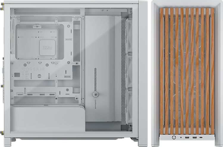 Corsair Frame 4000D RS Wood - Blanc (image:2)