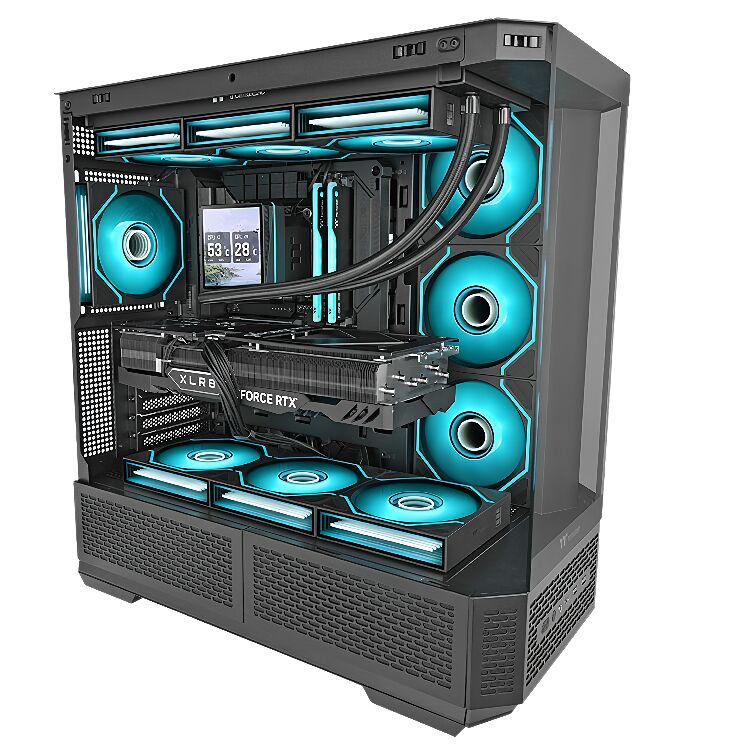Thermaltake Swafan 120 EX Infinity ARGB Tripack - 120 mm - Noir (Pack de 3) (image:2)