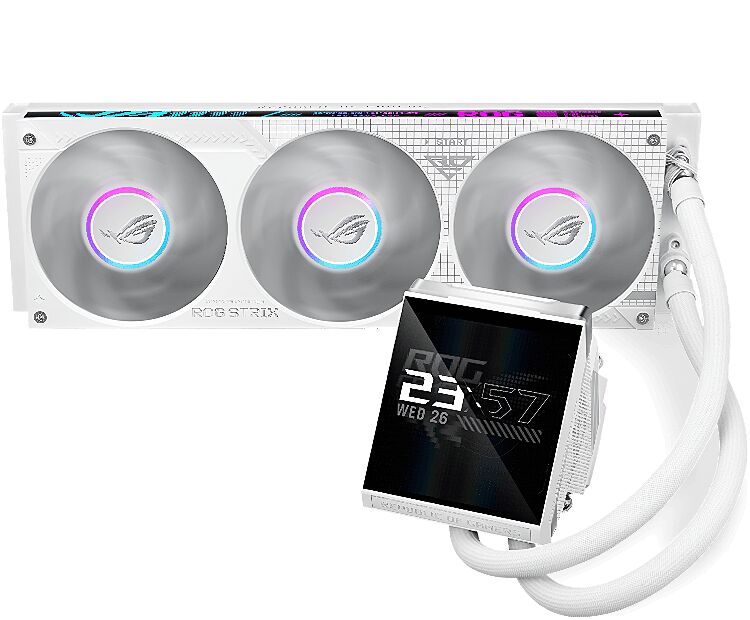 Asus ROG Strix LC IV 360 ARGB LCD Blanc - 360 mm (image:2)