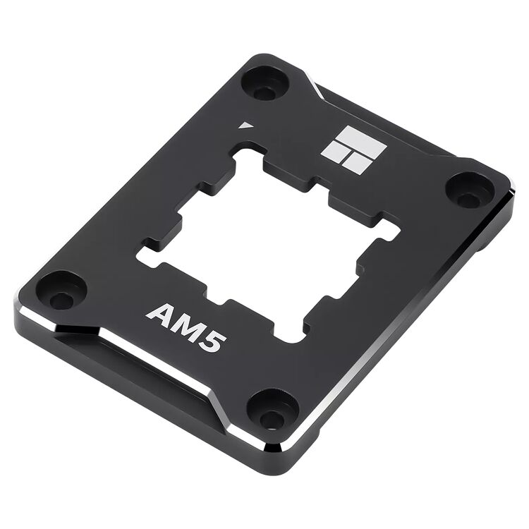 Support de montage pour processeur AM5 de couleur noire, conçu pour fixer un système de refroidissement sur une carte mère.