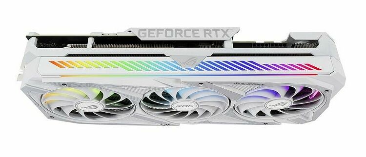 Asus GeForce RTX 3070 ROG STRIX 8G WHITE GAMING V2 (LHR) (image:5)