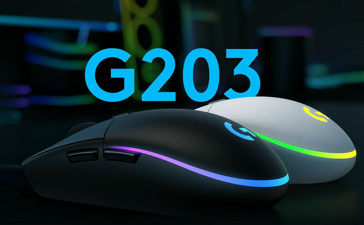 Logitech G203 LightSync Bleu (image:3)