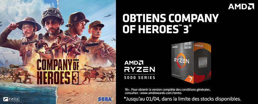 Company of Heroes 3 offert avec AMD