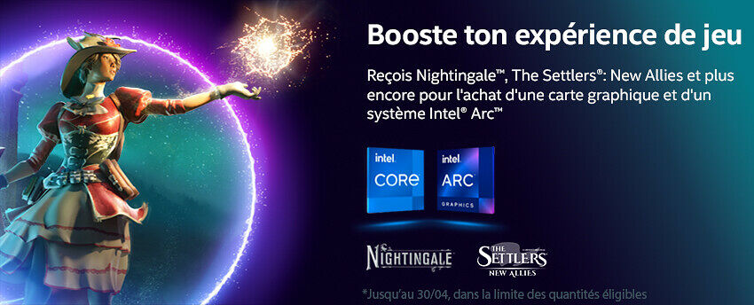 Nightingale + The Settlers: New Allies offerts avec INTEL