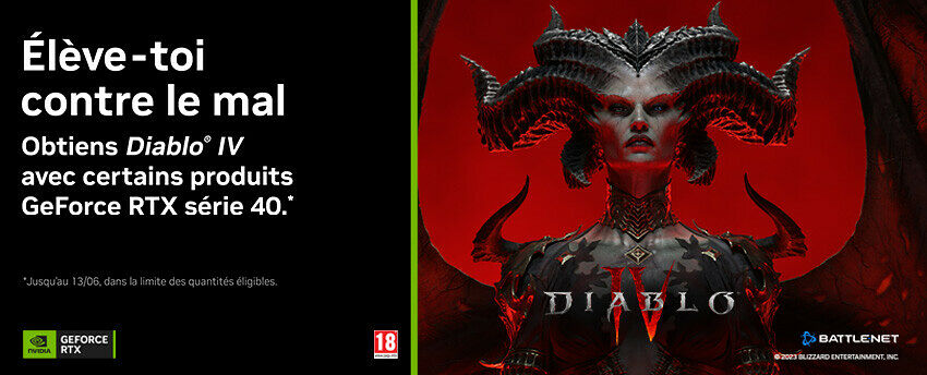 Diablo IV offert avec NVIDIA