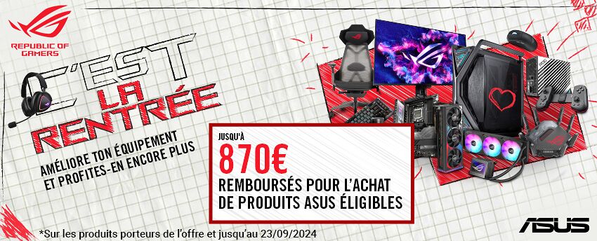 20€ remboursés par Asus ! 