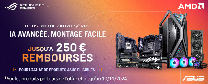 Jusqu'à 250€ remboursés par Asus