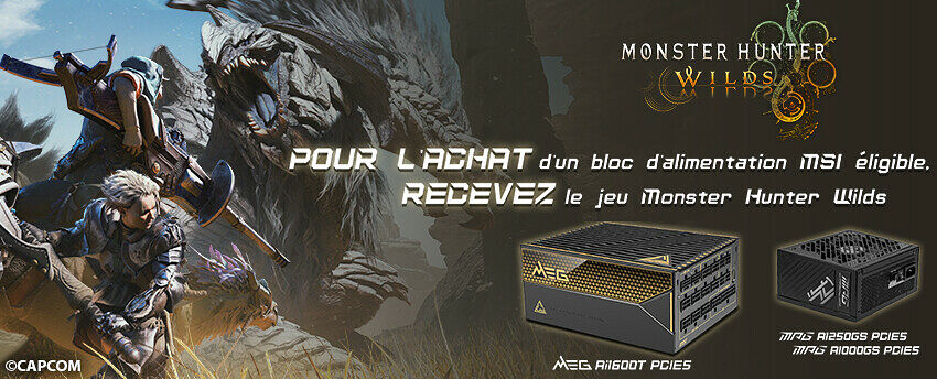 Monster Hunter Wilds Offert par MSI !