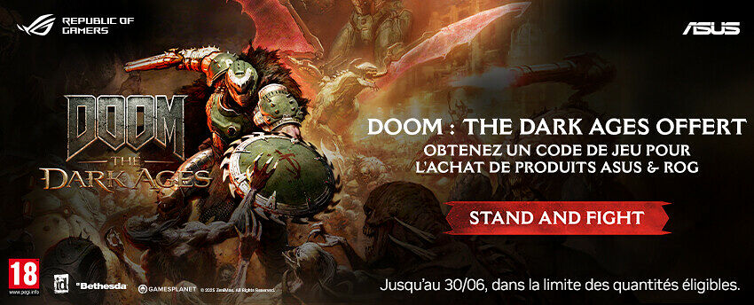 DOOM : The Dark Ages offert par ASUS !