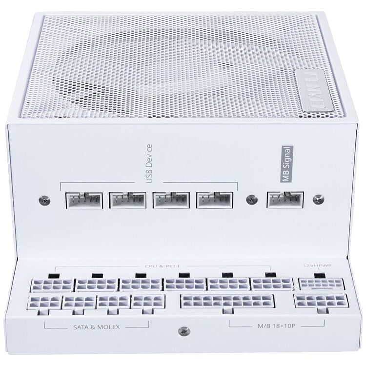 Lian Li Edge Gold Blanc - 1000W (Hub USB inclus)