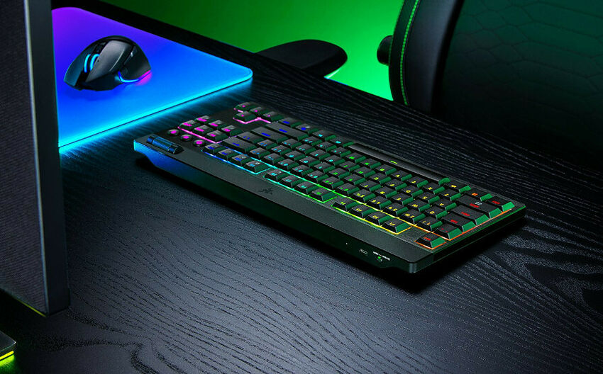Razer Blackwidow V4 LP TKL Hyperspeed (Switch Razer Orange) (AZERTY) (image:3)