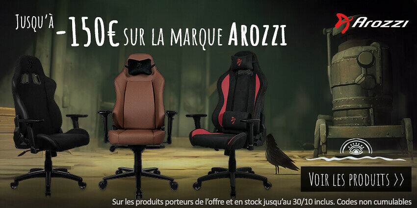 jusqu'à -150 € périphériques Arozzi