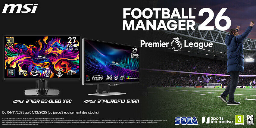 Football Manager 26 avec MSI