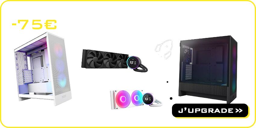 Jusqu'à -75€ composants NZXT