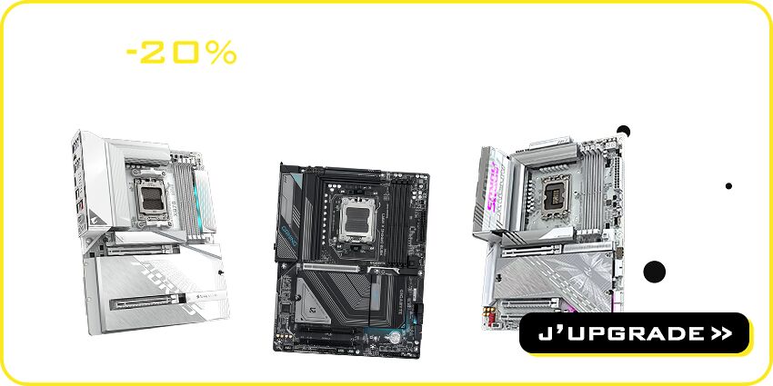 Jusqu'à -20% sur les cartes mères Gigabyte