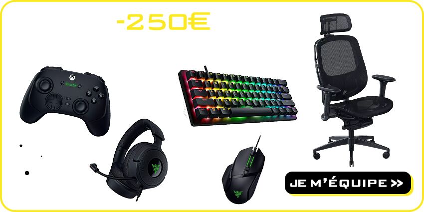 Jusqu'à -250€ périphériques Razer