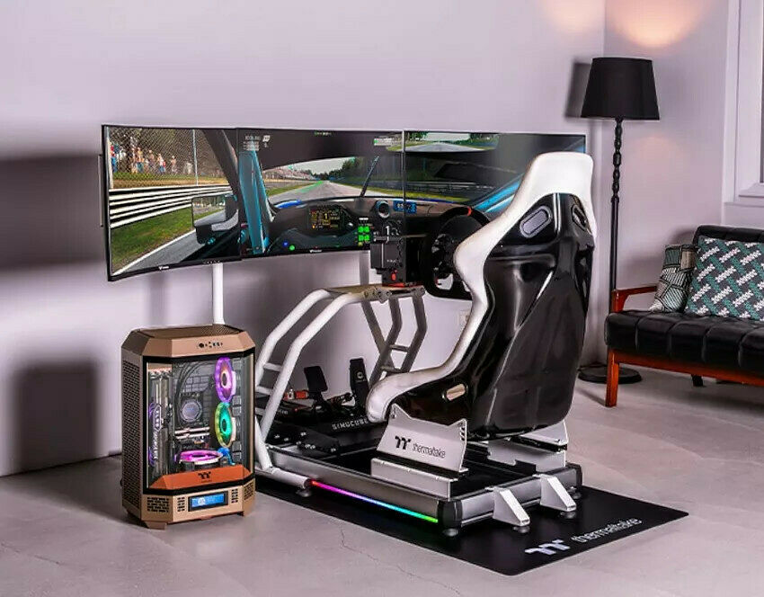 Thermaltake Sim Racing Bundle (Blanc) (image:2)