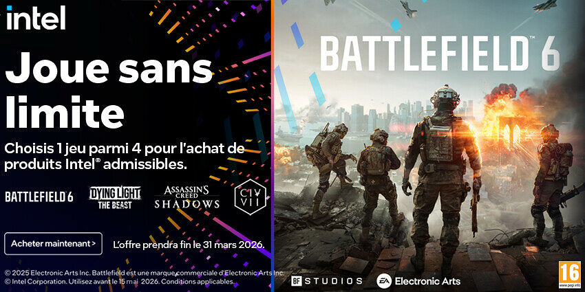 Battlefield 6 avec Intel