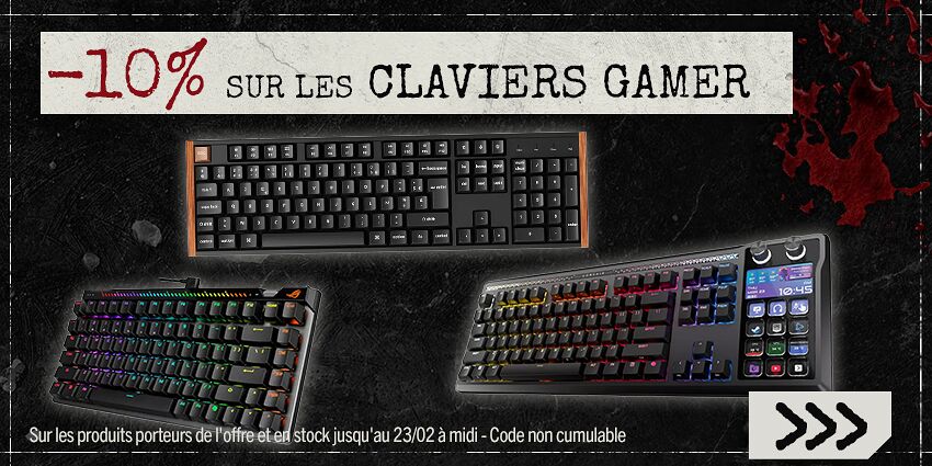 10% claviers Gamer