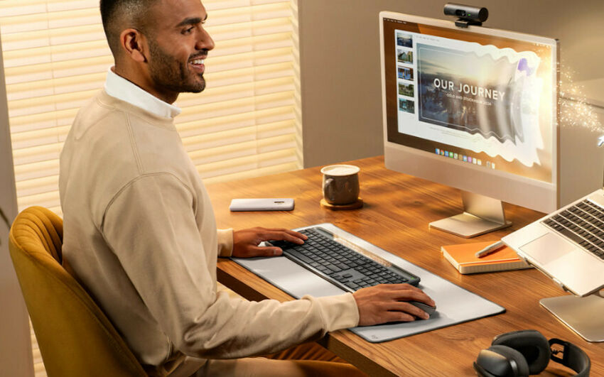 Logitech Signature Slim Solar+ wireless keyboard K980 (AZERTY) (image:2)