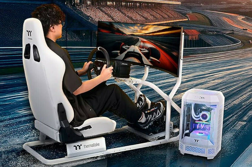 Thermaltake GR300 Racing Simulator Cockpit - Blanc (image:2)