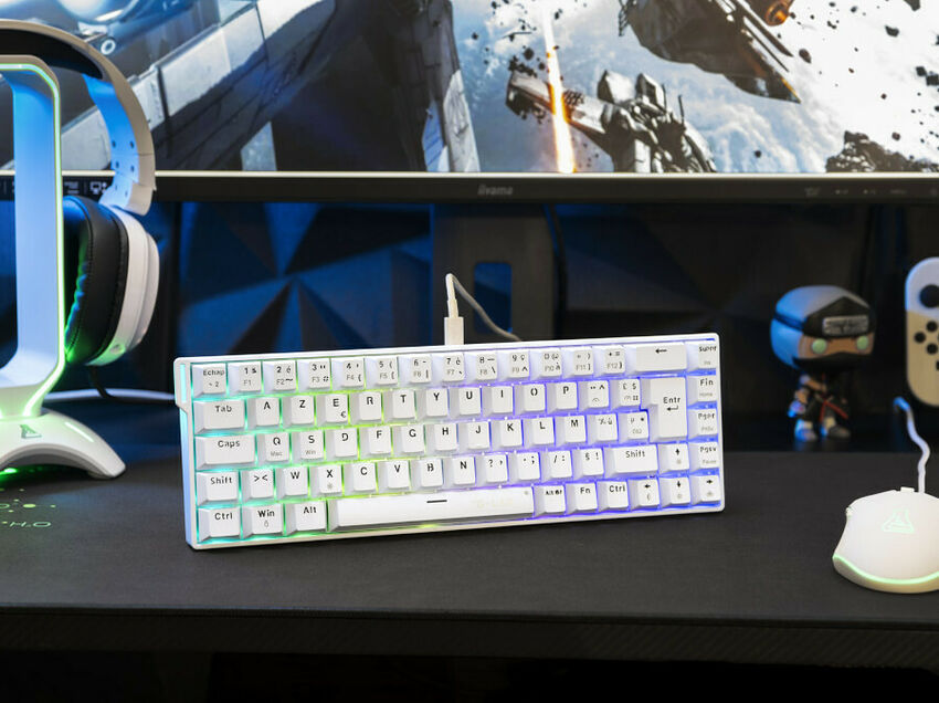 The G-Lab Keyz Titanium HE - Blanc (AZERTY) (image:2)
