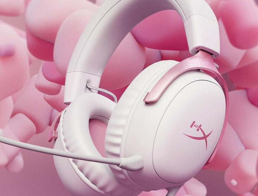 HyperX Cloud III - Blanc/Rose (image:2)
