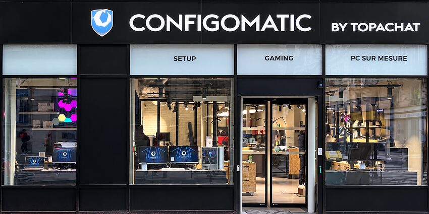 La vitrine du ConfigoMatic Store, 126 boulevard Voltaire à Paris