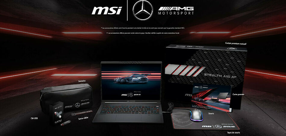 MSI Stealth A16 AI+ Mercedes-AMG (A3XWGG-030FR) (image:5)